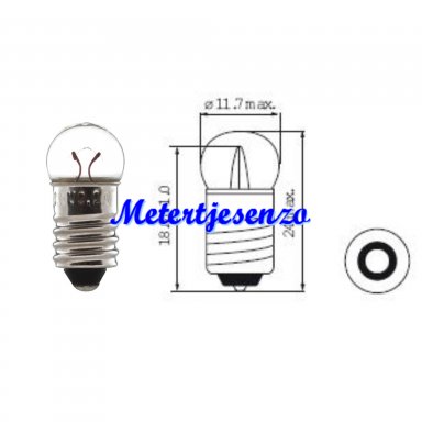 studie Migratie Tulpen Lampje E10 12 volt 3 Watt nr1609 - metertjesenzo