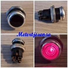 2780 Hella waarschuwings-lamp Rood 12volt nr2780